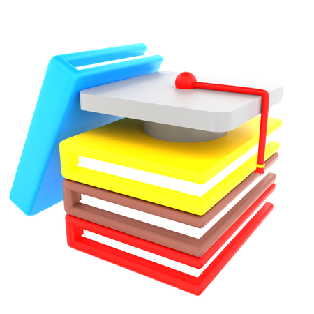 Abschlussbücher  3D Icon