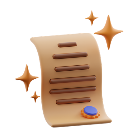 Abschlusszeugnis  3D Icon