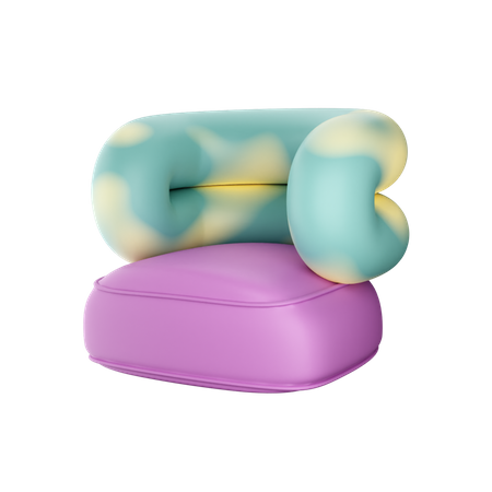 Canapé abstrait  3D Icon
