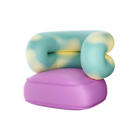 Abstrack Sofa  3D Icon