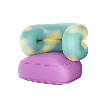 Abstrack Sofa  3D Icon