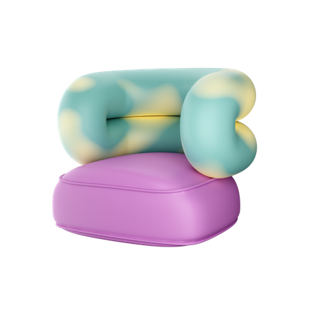 Abstrack Sofa 3D Icon