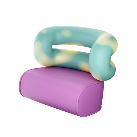 Abstrack Sofa 3D Icon
