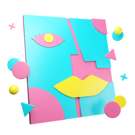 Abstract Art  3D Icon