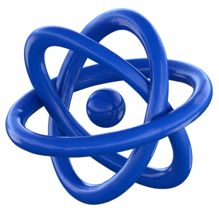 Abstract Atom  3D Icon