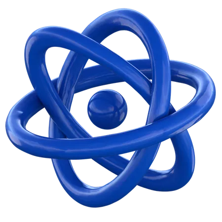 Abstract Atom  3D Icon