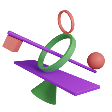 Abstract balance  3D Icon