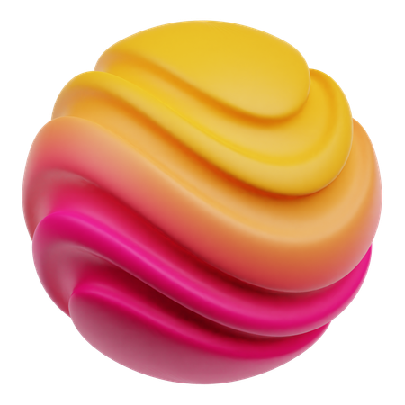 Abstract Ball  3D Icon