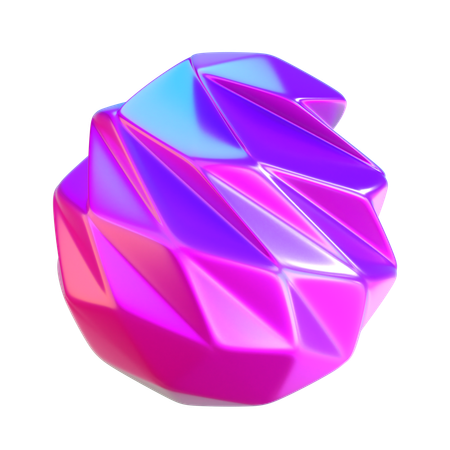 抽象的なボールの形  3D Icon