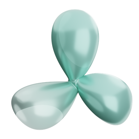 Abstract Balloon Shape  3D Icon