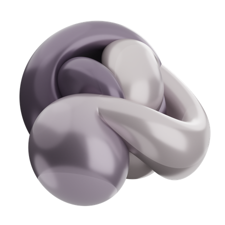 Abstract Balloon Shape  3D Icon