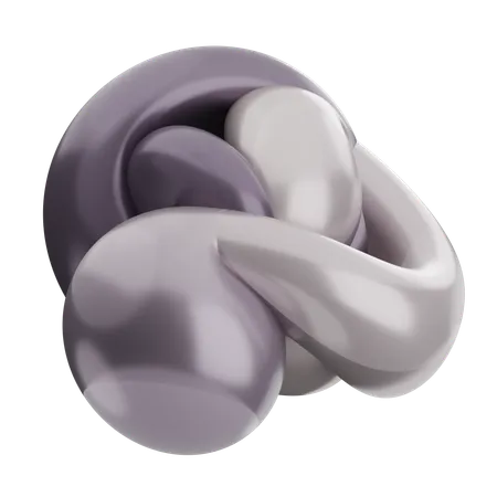 Abstract Balloon Shape  3D Icon