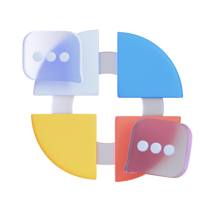 Abstract Chart  3D Icon