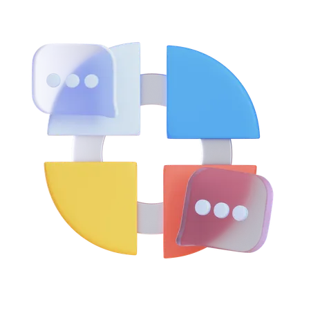 Abstract Chart  3D Icon