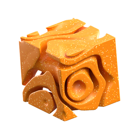 Abstract Cheese  3D Icon