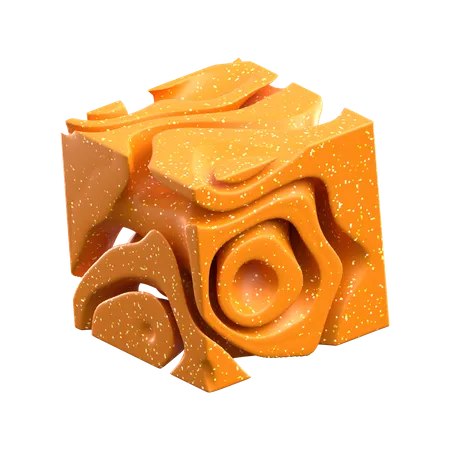 Abstract Cheese  3D Icon