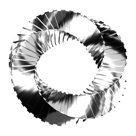 Abstract Chrome Shape  3D Icon