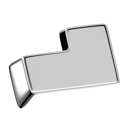 Abstract Chrome Shape  3D Icon