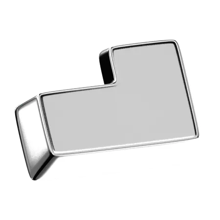 Abstract Chrome Shape  3D Icon