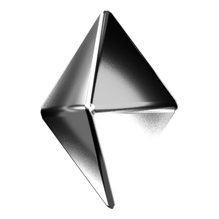 Abstract Chrome Shape  3D Icon