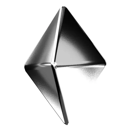 Abstract Chrome Shape  3D Icon