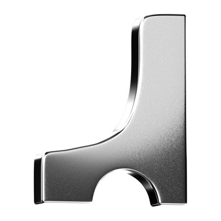 Abstract Chrome Shape  3D Icon