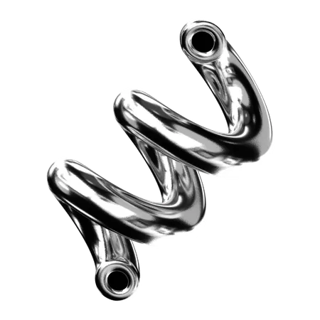 Abstract Chrome Shape  3D Icon