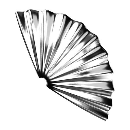 Abstract Chrome Shape  3D Icon