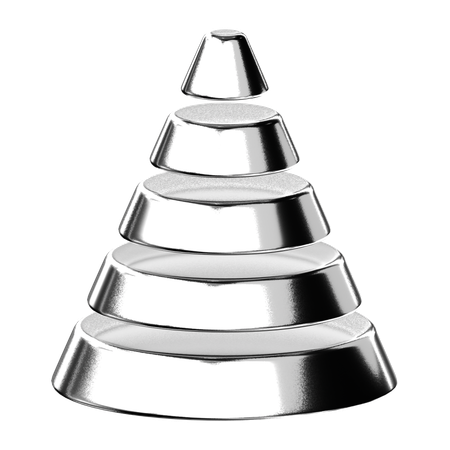 Abstract Chrome Shape  3D Icon