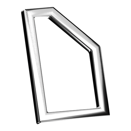 Abstract Chrome Shape  3D Icon