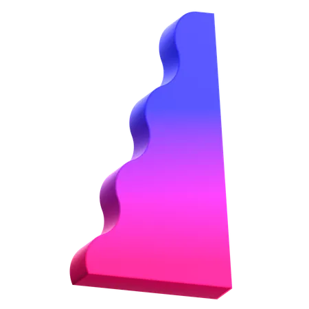 추상 절벽  3D Icon