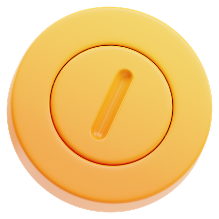Abstract Coin  3D Icon
