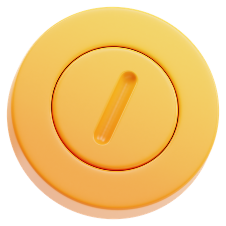 Abstract Coin  3D Icon