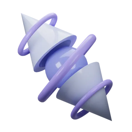 Abstract Cone  3D Icon