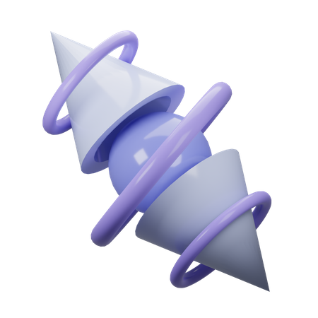 Abstract Cone 3D Icon