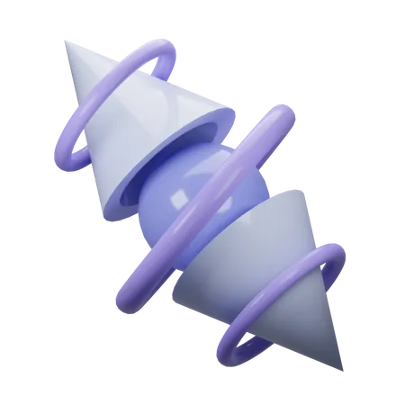 Abstract Cone 3D Icon