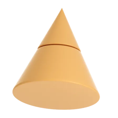 Abstract Cone Shape Illustration In 3 D Design 3D Icon