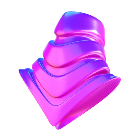 Abstract Cone Shape 3 D Icon 3D Icon