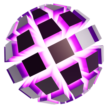 Abstract Cosmic Sphere  3D Icon