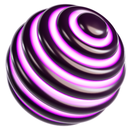 Abstract Cosmic Sphere  3D Icon