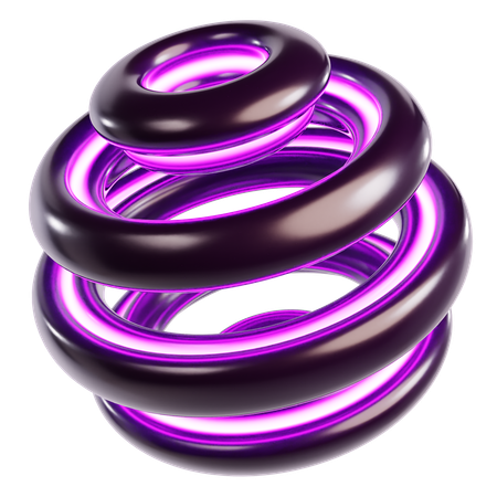 Abstract Cosmic Sphere  3D Icon