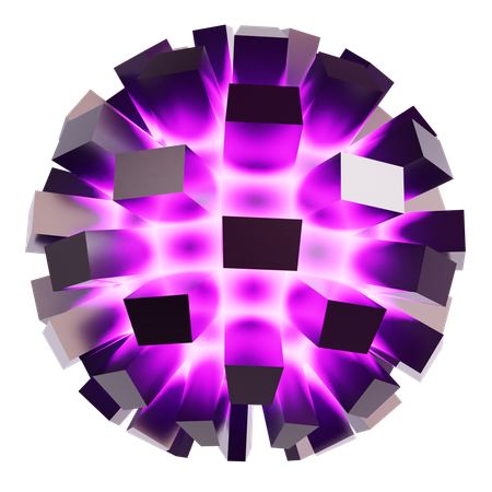 Abstract Cosmic Sphere  3D Icon