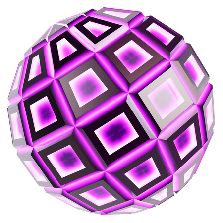 Abstract Cosmic Sphere  3D Icon