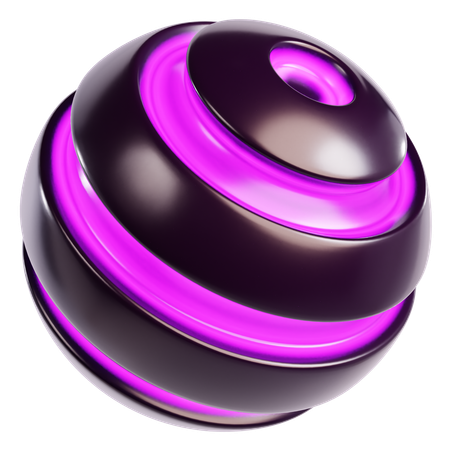 Abstract Cosmic Sphere  3D Icon