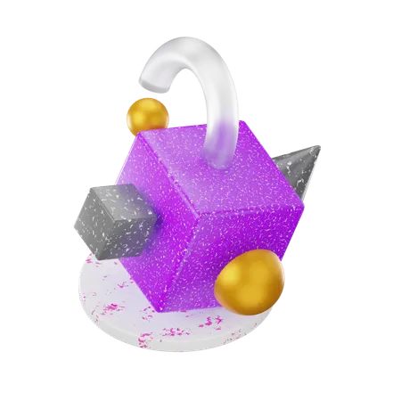 Abstract Cube  3D Icon