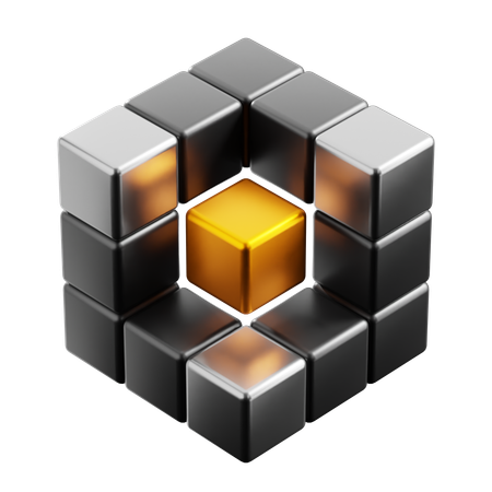 Abstract Cube  3D Icon