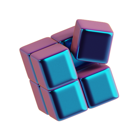 Abstract Cube Off  3D Icon