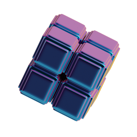 Abstract Cube Rubrics  3D Icon