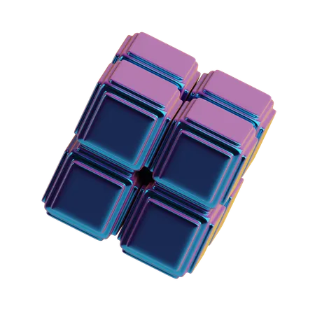 Abstract Cube Rubrics  3D Icon