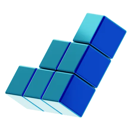 Abstract Cube Shape  3D Icon